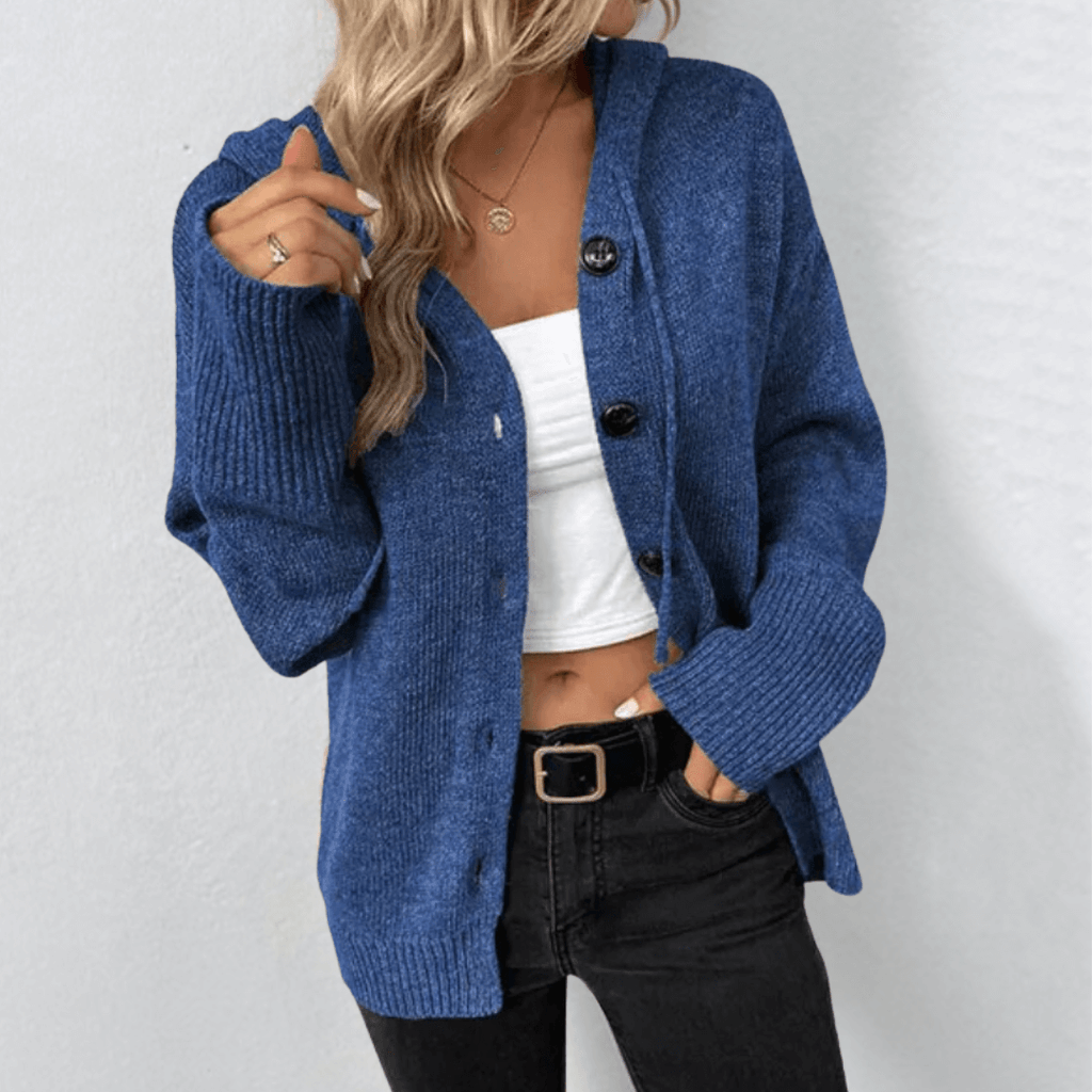Julie | Women's Knitted Warm Cardigan | Button Down